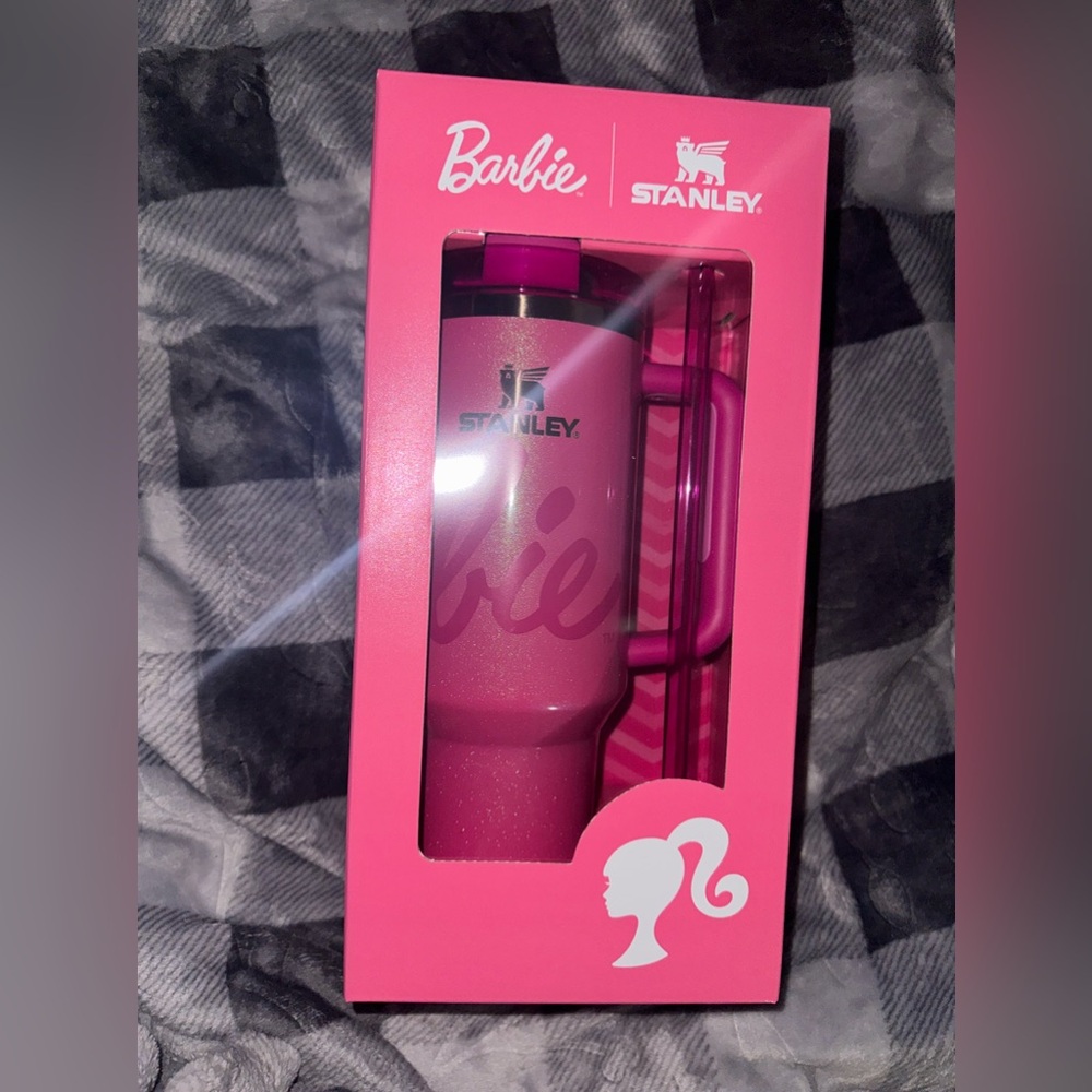 Brand new in box Barbie x Stanley 40oz The Flow State Quencher H2.O Tumbler